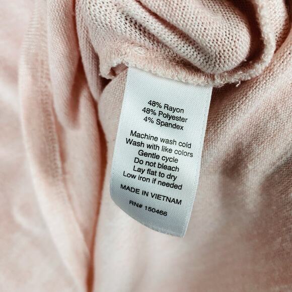 Market & Spruce Size Medium Ansell Scoop Neck Dolman Knit Top Pink - Picture 5 of 5